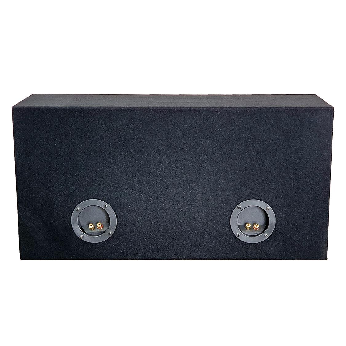 SUBWOOFER BOX FOR 2 x 12" SUB DOUBLE BLACK