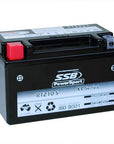 MOTORCYCLE AND POWERSPORTS BATTERY (YTZ10-S) AGM 12V 8.6AH 210CCA BY SSB HIGH PERFORMANCE