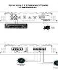 CERWIN VEGA AMPLIFIER CVP SERIES MONO 120W RMS @ 4OHM / 200W RMS @ 2OHM