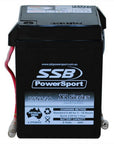 MOTORCYCLE AND POWERSPORTS BATTERY (Y6N4-2A) AGM 6V 4AH BY SSB HIGH PERFORMANCE