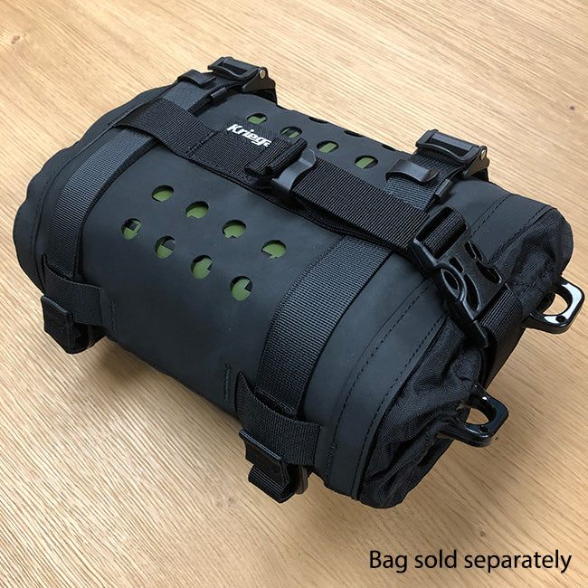 Aluminium Fuel Bottle 1L Matt Green - Kriega Bag sold separately