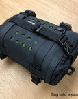 Aluminium Fuel Bottle 1L Matt Green - Kriega Bag sold separately