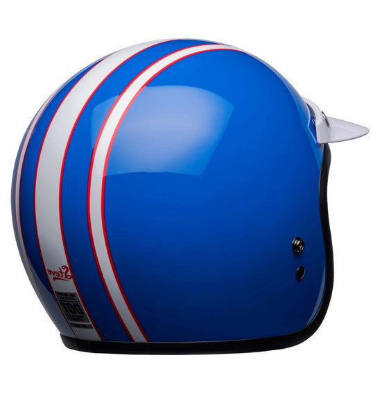 Bell CUSTOM 500 Six Day McQueen Blue/White