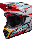 Bell MOTO-9S FLEX Tagger Edge White/Aqua