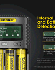 NITECORE INTELLIGENT BATTERY CHARGER USB FOUR SLOT SUPERB CHARGER