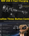 NITECORE P40 2000 LUMEN LONG THROW TORCH