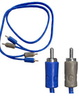 RCA LEAD NEON BLUE 1 METRE 2 TO 2 RCA