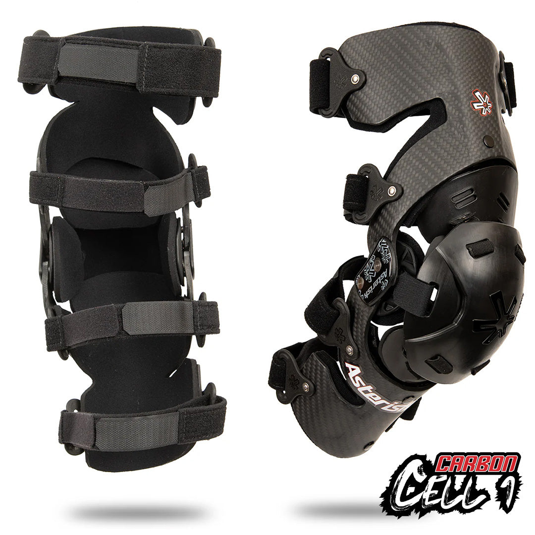 Asterisk Carbon Cell 1 Knee Brace - pair