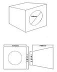 SPEAKER BOX 4" BLACK CARPET (PAIR)