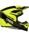 O'Neal 2025 3SRS RACE Helmet - Black/Neon Yellow