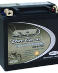 MOTORCYCLE AND POWERSPORTS BATTERY AGM 12V 12AH 300CCA BY SSB ULTRA HIGH PERFORMANCE  DRY CELL