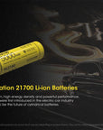 NITECORE 5000MAH RECHARGEABLE 21700 LI-ION BATTERY