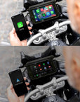 OTTOCAST WIRELESS CARPLAY & ANDROID AUTO 5" SCREEN + CAMERAS FOR MOTORCYCLES IPX7