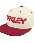 FOS9014961ADU Oakley Mark III Hat - Arctic White/Iron Red