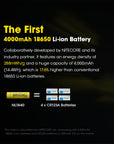 NITECORE 18650 RECHARGEABLE BATTERY 3.6V 5A 4000MAH