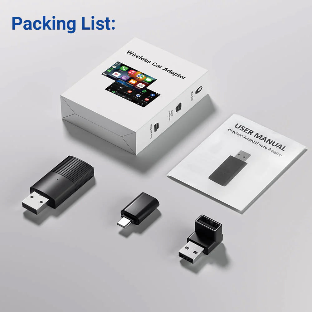 OTTOCAST CARPLAY &amp; ANDROID AUTO TO WIRELESS USB ADAPTER MINI 2-IN-1