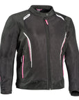 Ixon COOL AIR C LADY Jacket Blk/Wht/Pnk - Larger Sizing