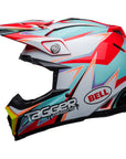 Bell MOTO-9S FLEX Tagger Edge White/Aqua