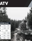 M2R ATV Helmet - size chart