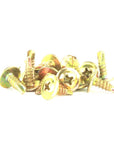 SCREW BUTTON HEAD SELF DRILLING GOLD 8G 12MM (100 PACK)