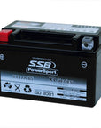 MOTORCYCLE AND POWERSPORTS BATTERY (YTX7A-BS) AGM 12V 6AH 150CCA BY SSB HIGH PERFORMANCE