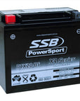 MOTORCYCLE AND POWERSPORTS BATTERY (YTX20-BS) AGM 12V 18AH 400CCA BY  SSB HIGH PERFORMANCE