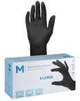 AMADEX PANTHER NITRILE GLOVES BLACK 100PC