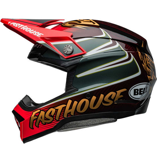 Bell MOTO-10 SPHERICAL Fasthouse DITD Gloss Red/Gold