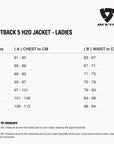 Size chart for REVIT Outback 5 H2O Jacket - Ladies