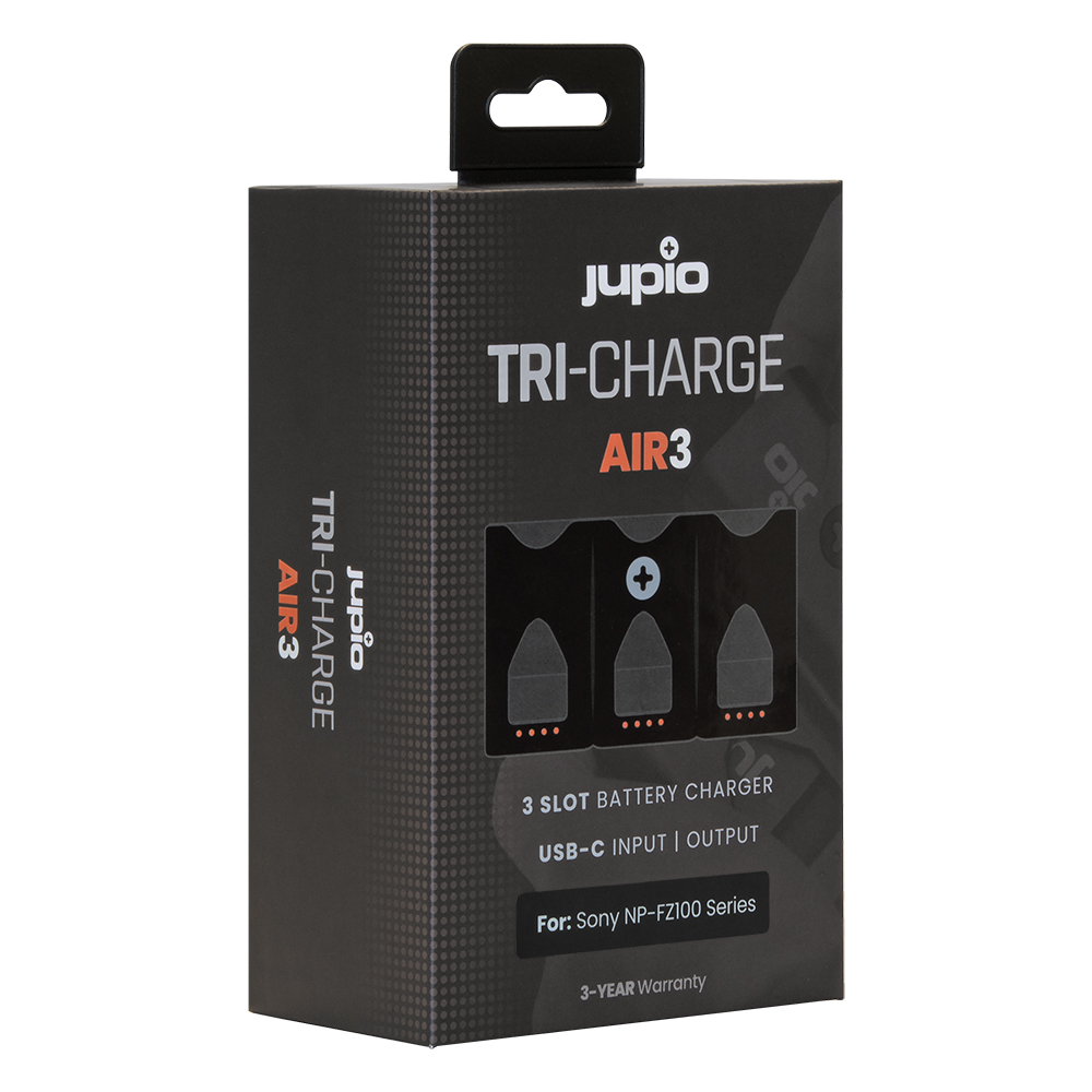 JUPIO TRI-CHARGE AIR3 CHARGER &amp; POWERBANK FOR SONY NP-FZ100