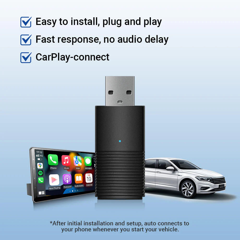 OTTOCAST CARPLAY &amp; ANDROID AUTO TO WIRELESS USB ADAPTER MINI 2-IN-1