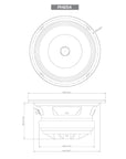 CERWIN VEGA 6.5" SPEAKERS 300W PAIR PRO FULL RANGE CO-AX HORN