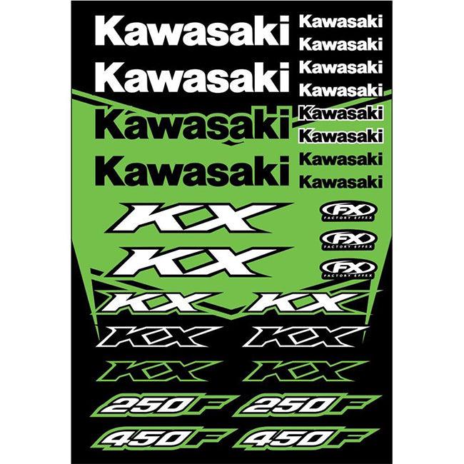 FX22-68130 FX Kawasaki KX OEM Replica Sticker Kit