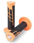 Clamp On Grip - 1/2 Waffle - Neon Orange Black