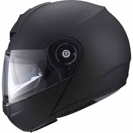 SCH-C3PR-711-xxx - The SCHUBERTH C3 Pro Flip Front Helmet (pictured in Matt Black) has been specially designed for the riding posture on normal and sportive tours and also remains stable in the airflow at high speeds (>160 km/h)