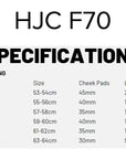 F70 SIZING