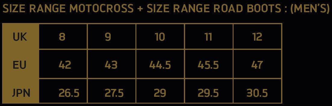 boot sizes