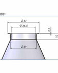 TA-160621 fuel filter dimensions