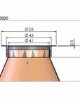 TA-160620 fuel filter dimensions