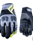 FIVE TFX3 Airflow Gloves Grey Fluro Yellow