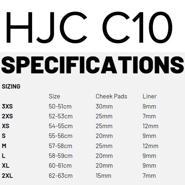 C10 SIZING